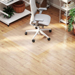 Tapis de chaise de bureau rectangulaire, antidérapants en plastique transparent 120x120cm