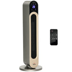 Oscillerende ventilatorkachel 1100/2200 W - mini PTC-keramische radiator - afstandsbediening inbegrepen - zwarte bijverwarming