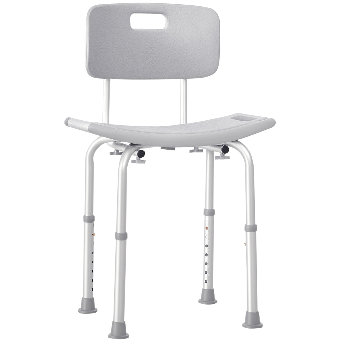 Chaise de Douche siège de Douche Ergonomique Hauteur réglable Pieds antidérapants Charge Max. 136 Kg alu HDPE