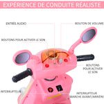 ® Scooter électrique pour Enfant 3 Ans 6 V Métal + polypropylène 108 x 51 x 75 cm Rose/Blanc