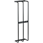 Porte serviettes mural 3 barres en métal noir - peut contenir jusqu'à 6 serviettes, dim. 21l x 12P x 74H cm