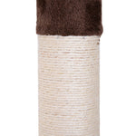 Arbre chat du sol au plafond poteau à griffer L40 x l 34 x H 230-260 cm 5 niveaux d'activités marron