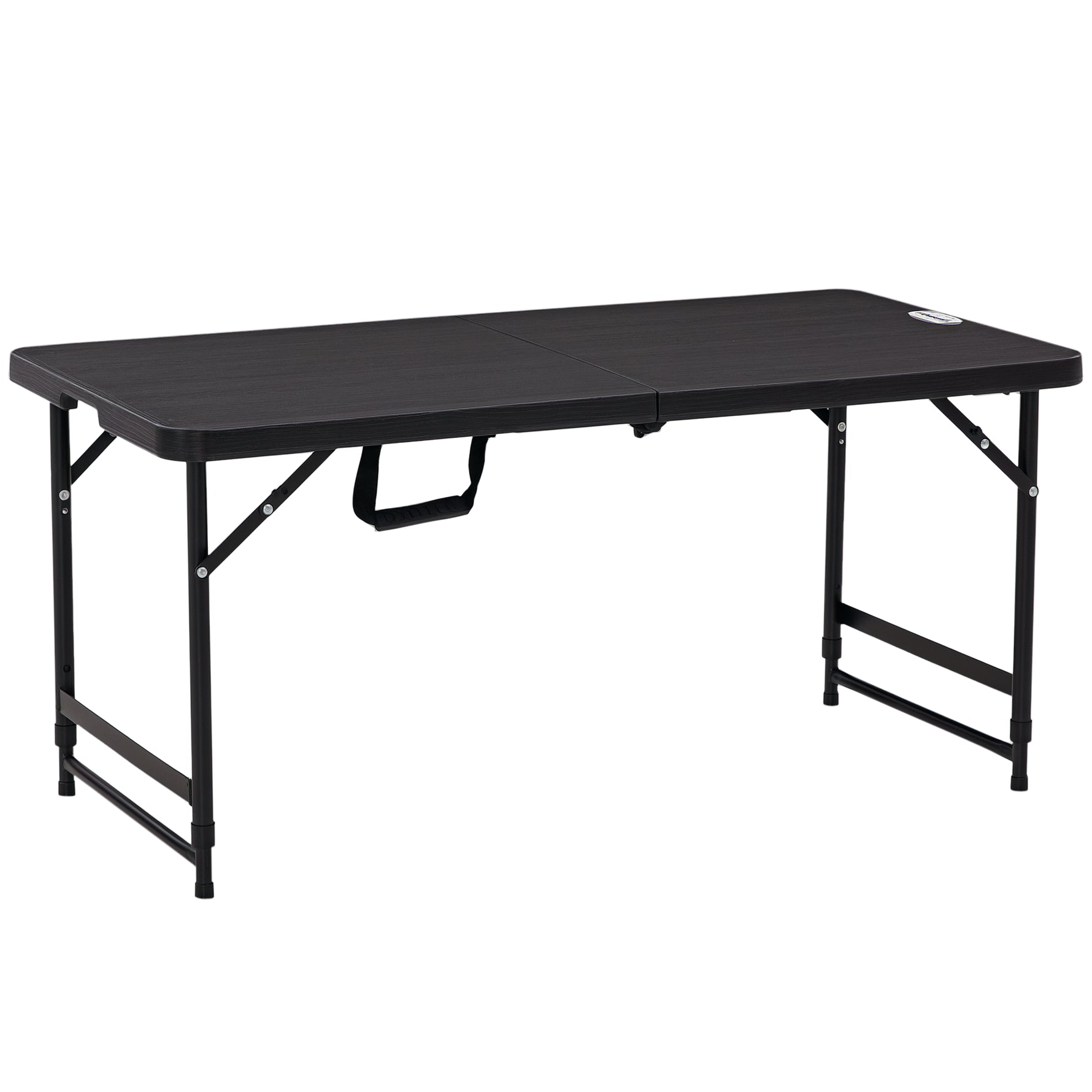 Table de jardin rectangulaire pliable camping pour 4 personnes hauteur réglable 118 x 60 x 74 cm
