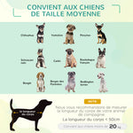 Lit surélevé pour chiens chats animaux de compagnie tissu oxford textilène micro-perforé 76 x 61 x 18 cm rouge et noir