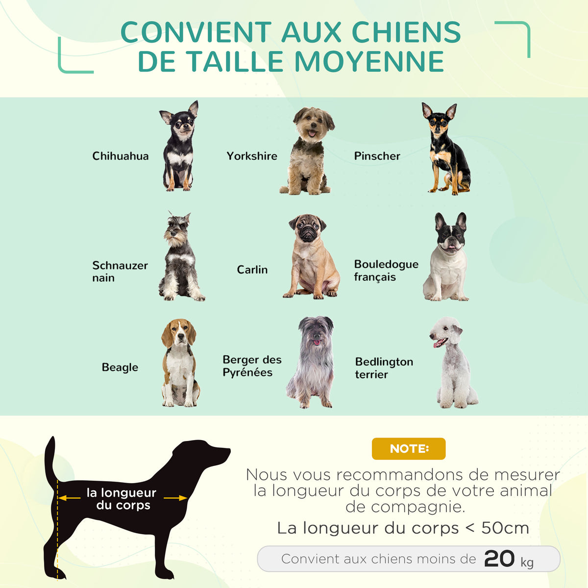 Lit surélevé pour chiens chats animaux de compagnie tissu oxford textilène micro-perforé 76 x 61 x 18 cm rouge et noir