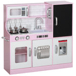 Cuisine enfant jouet d'imitation pour enfant - dinette enfant de 3-8 ans, rose