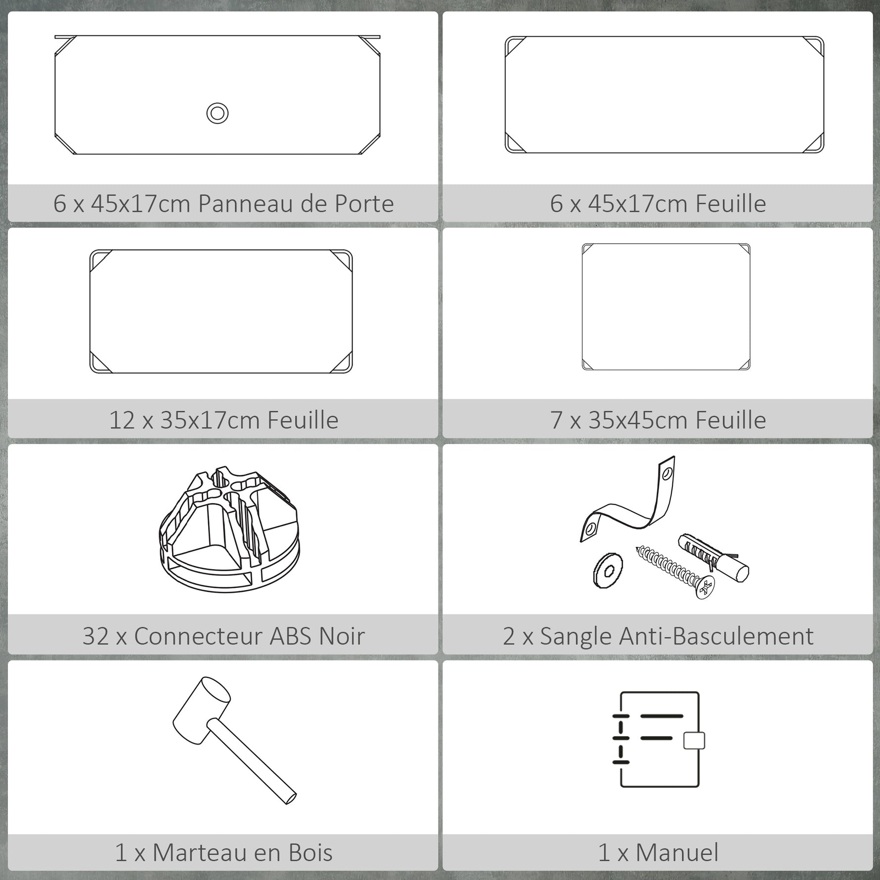 Armoire à chaussures modulable range chaussures meuble de rangement avec 6 cubes rectangulaires empilable en