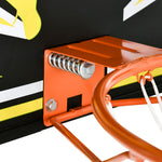 Panier de basket mural panier de basket extérieur panneau incassable filet anti-déchirure 110 x 90 x 70 cm noir