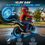 Moto elettrica per bambini 3-8 anni BMW G310 GS, batteria al litio 12V, 3-6 km/h, 102 x 62 x 73 cm, rosso