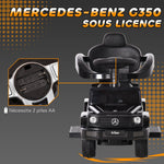 Porteur Enfants Voiture Enfant Multi-équipée 12-36 Mois klaxon Marche-Pieds, Garde-Corps et ombrelle Noir