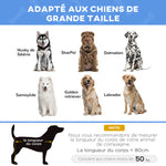 Lit sur pieds XXL pour chien chat lit de camp animal 122L x 92l x 23H cm bleu foncé