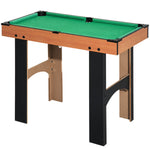 Mini Table multi jeux 4 en 1 babyfoot billard air hockey ping-pong avec accessoires en bois 92L x 78l x 80H cm