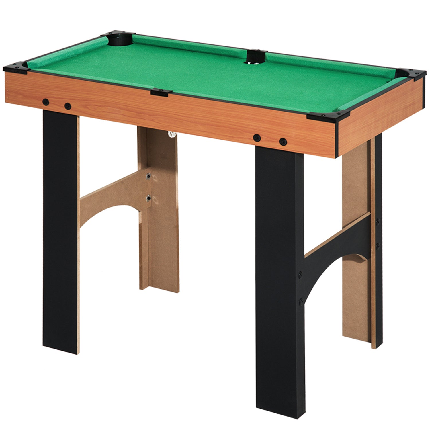 Mini Table multi jeux 4 en 1 babyfoot billard air hockey ping-pong avec accessoires en bois 92L x 78l x 80H cm