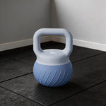 Kettlebell 10 kg, haltère avec poignée Antidérapante ergonomique, haltère à boule, musculation, entraînement, Bleu