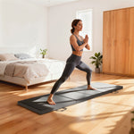 Tapis de gymnastique yoga pilates fitness pliable en 3 panneaux avec poignées revêtement synthétique 180 x 60 x 5cm gris