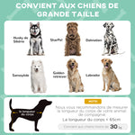 Lit pour chien chat sur pieds grand confort velum anti-UV oxford sac de transport inclus106 x 76 x 94 cm gris