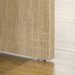 Kaptafelset met make-uptafel, gestoffeerde kruk, grote spiegel, meerdere open planken + 4 lades, naturel hout