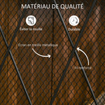 Grille de protection pour cheminée 120 x 79 cm - pare-feu pour cheminée ou poêle - pare-étincelles - barrière de sécurité - 3 volets pliables et porte - métal noir