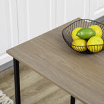 Isla central para barra con tablero lateral abatible y 3 estantes 120 x 76 x 91,4 cm gris claro