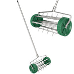 Rouleau aérateur pour pelouse avec Manche télescopique 98L x 45l x 87H cm Vert