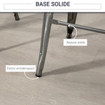 4er-Set stapelbare Industrie-Barhocker Sitzhöhe 76 cm silberfarbenes Metall