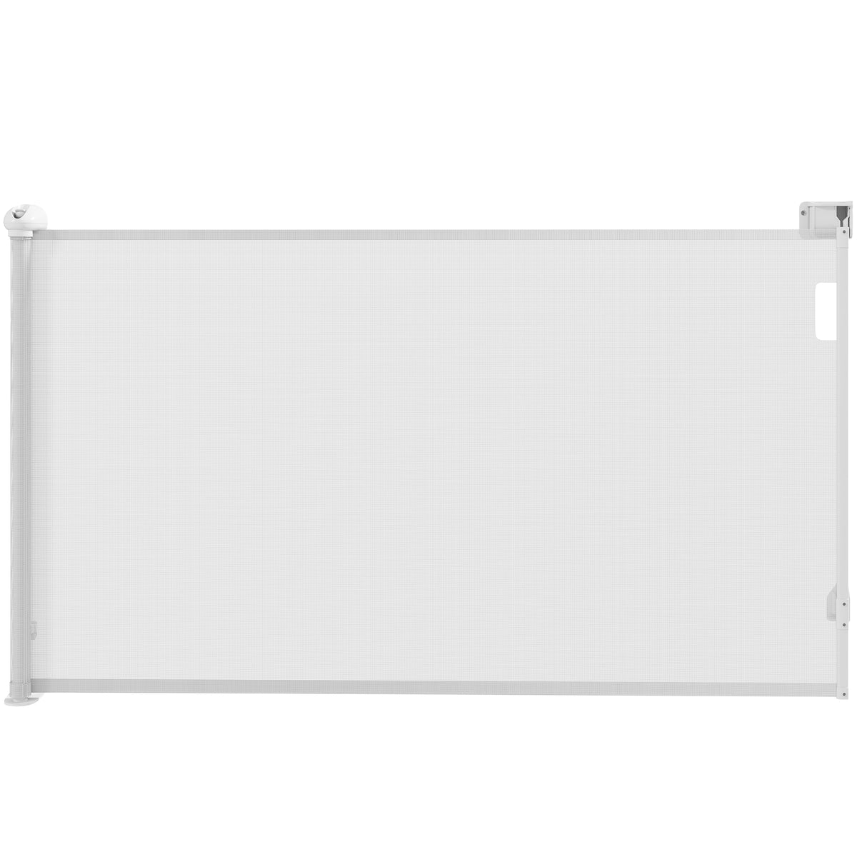 Barrière rétractable pour chien largeur 149 cm verrouillage automatique - blanc