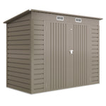 Abri de jardin en métal 3 m² facile à monter, cabane de jardin structure en acier galvanisé améliorée gris clair