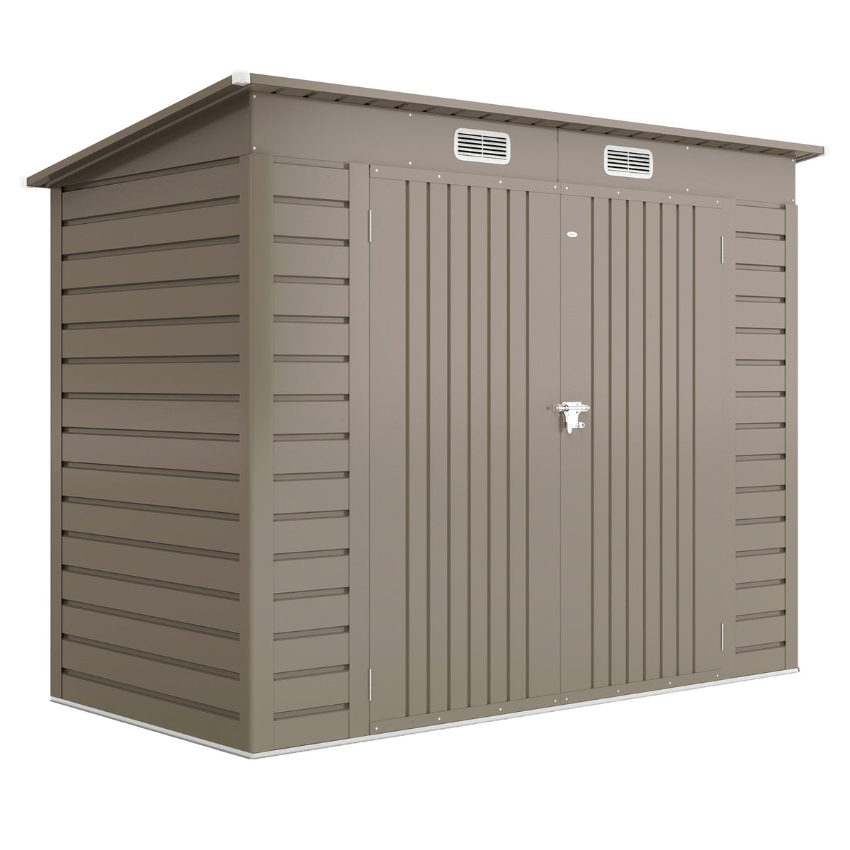 Abri de jardin en métal 3 m² facile à monter, cabane de jardin structure en acier galvanisé améliorée gris clair