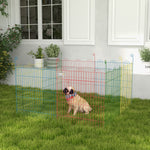 Enclos Pliant en Acier pour Chiens, Lapins, Rongeurs, Petits Animaux, Intérieur et Extérieur, 8 Panneaux avec Porte