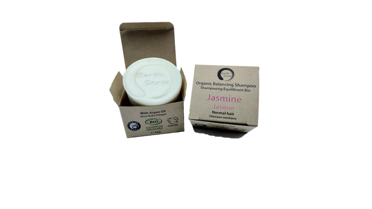 Shampoing Solide Bio Certifié – Jasmin – Cheveux Normaux & Tous Types 60g