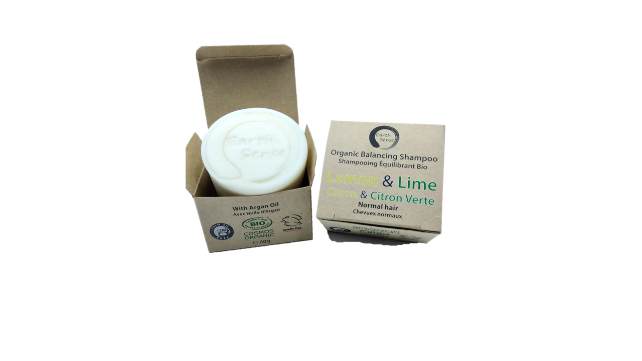 Shampoing Solide Bio Certifié – Citron & Citron Vert – Cheveux Normaux & Tous Types 60g