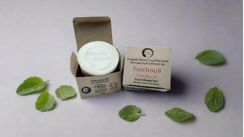 Shampoing Solide Bio Certifié – Patchouli – Cheveux Gras & Tous Types 60g
