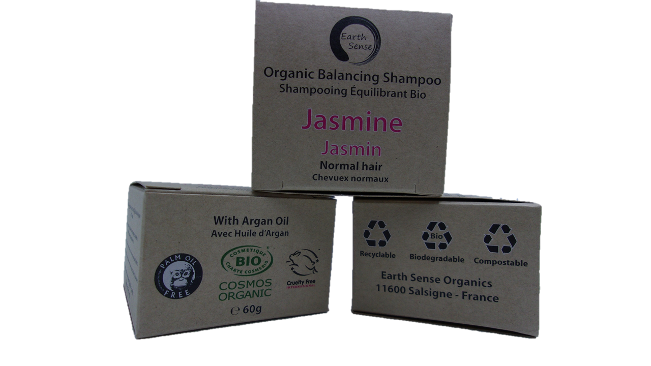 Shampoing Solide Bio Certifié – Jasmin – Cheveux Normaux & Tous Types 60g