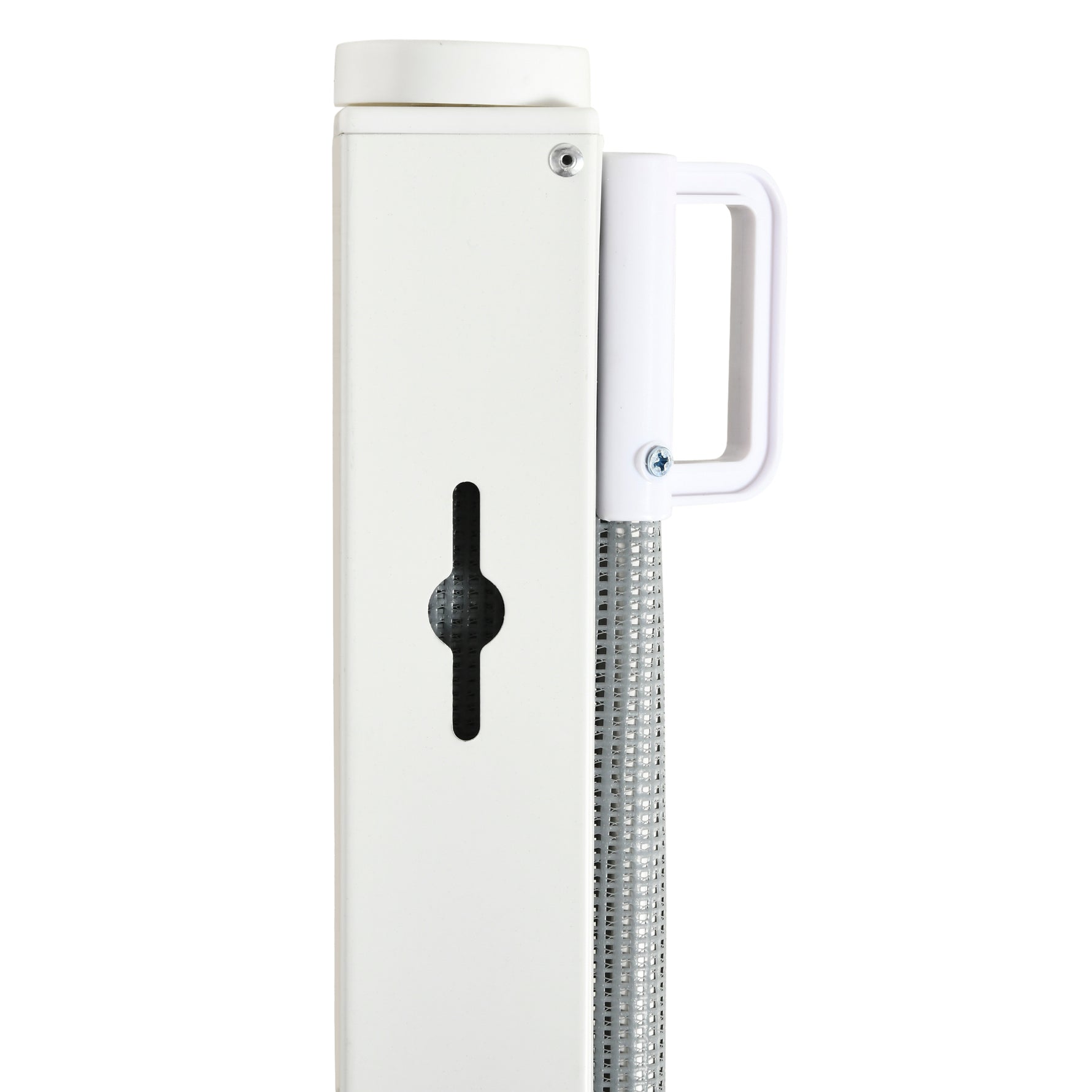 Lot de 2 barrières de sécurité barrière animaux rétractable automatique 1,15L x 0,83H m textilène acier  gris
