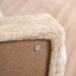Escalier pour chien à 4 marches escalier pour chat échelle antidérapante housse amovible et lavable 60 x 35 x 44cm beige