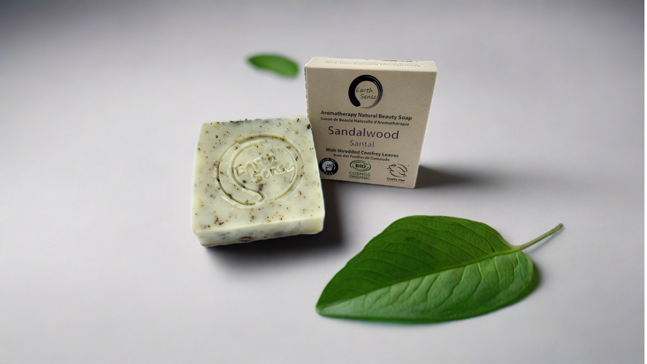 Savon Solide Bio Certifié – Santal & Feuilles de Consoude 90g