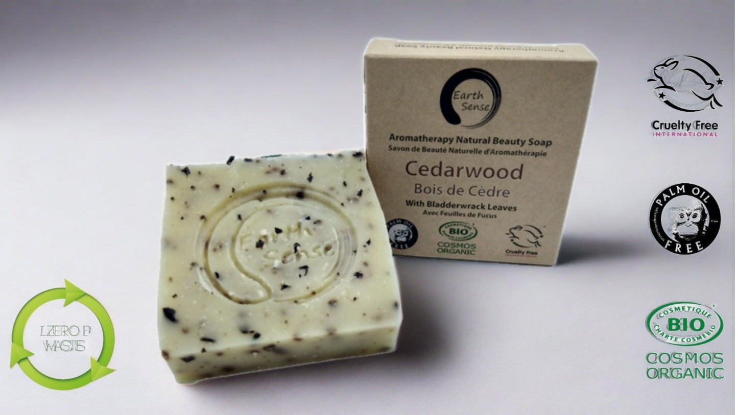 Savon Solide Bio Certifié – Cèdre & Varech 90g