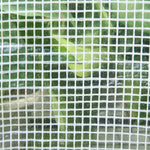 Serra da giardino a tunnel 6 m² 3L x 2P x 1,9A m Acciaio galvanizzato rinforzato diametro 2,4 cm + PE alta densità finestre Porta Bianco