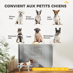 Barrière de sécurité barrière animaux rétractable automatique 1,15L x 0,83H m teslin métal gris