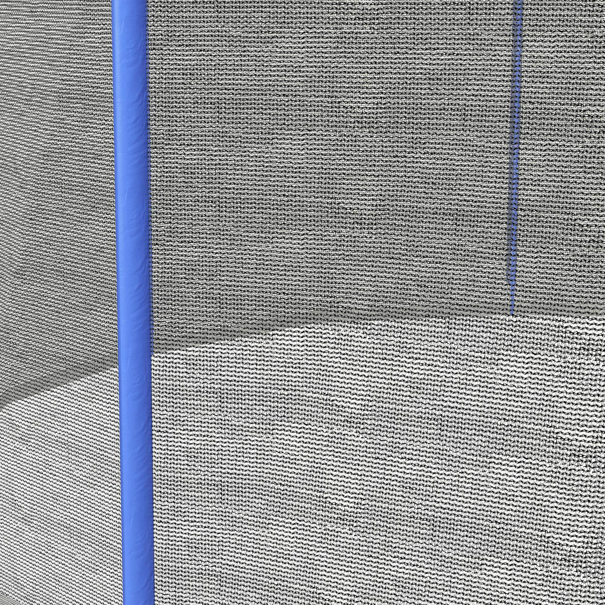 Filet de remplacement pour trampolines Ø 366 cm 8 poteaux droits filet de sécurité pour trampolines, entrée zippée