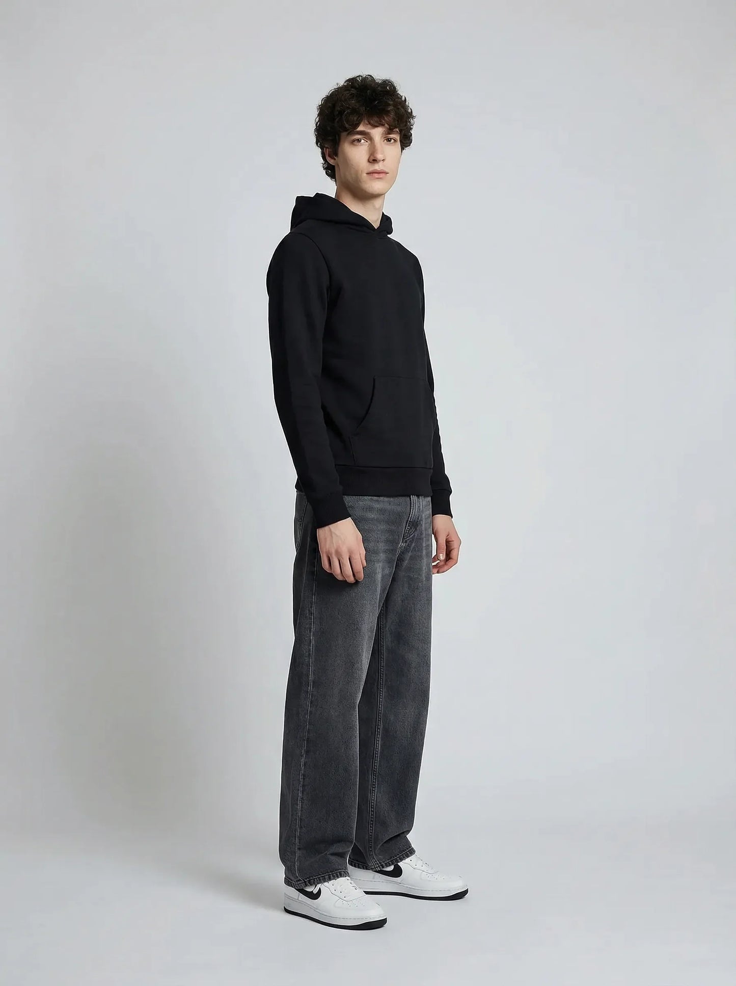 Made in France black hoodie-3