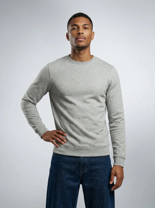 Sweatshirt Gris en Coton Bio – Fabriqué en France – Erverte Paris