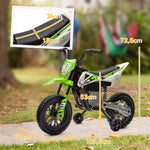 Moto électrique pour enfant moto cross pour enfants de 3 à 6 ans 2 moteurs 12V vitesse max. 5 km/h vert