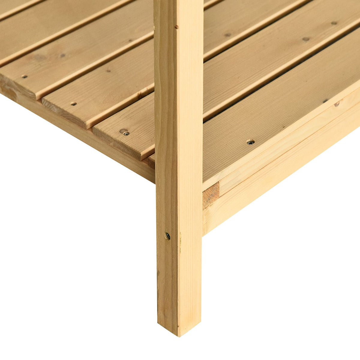 Jardinière sur Pieds carré Potager avec étagère 110L x 46l x 76H cm 8 Compartiments & Inserts d'irrigation