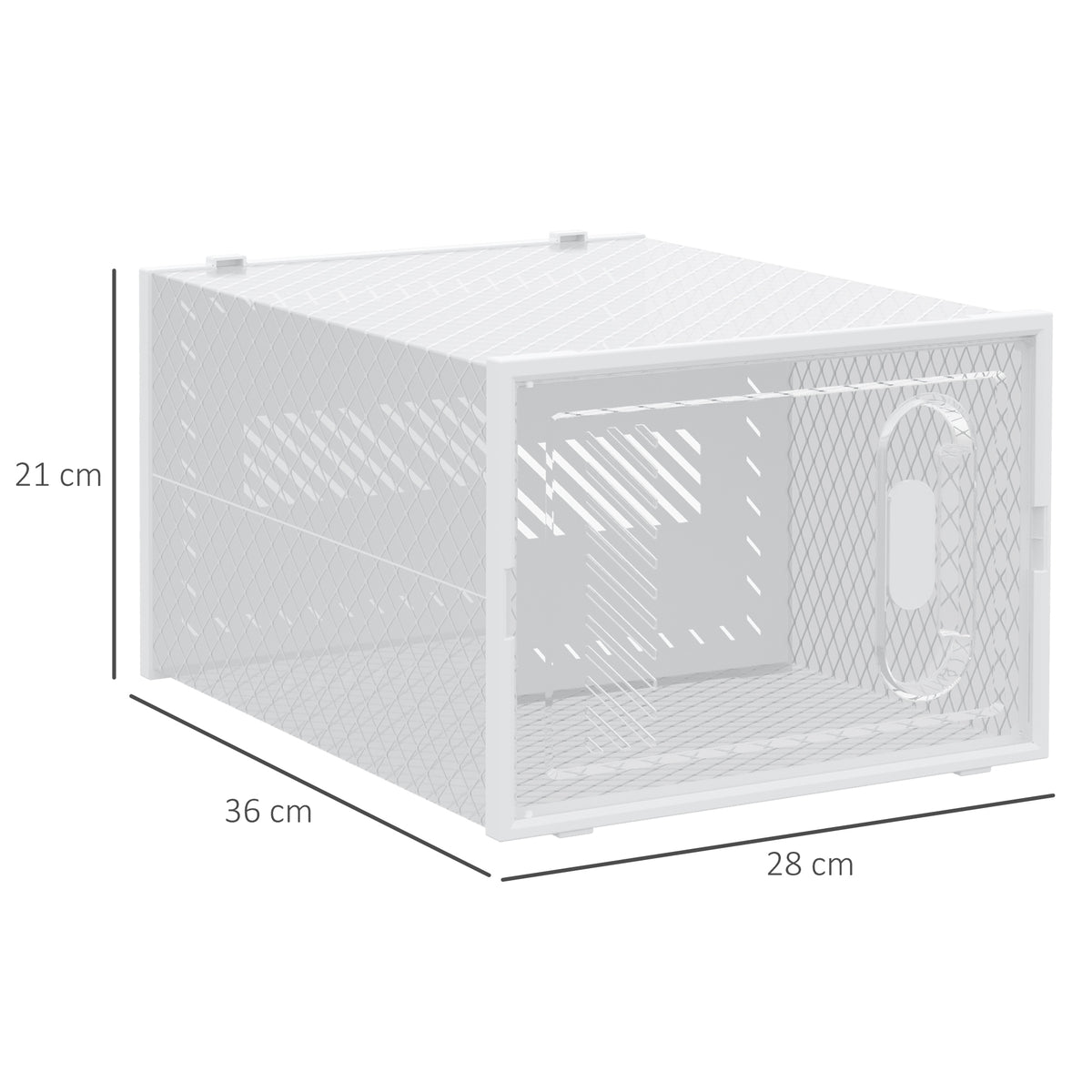 Meuble de rangement modulable, 18 cubes, meuble à chaussures empilables, vêtements, livres, jouets, blanc et transparent