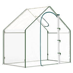 Serre de Jardin Balcon terrasse Serre pour tomates 1,8L x 1l x 1,68H m Acier plastique imperméable Transparent Vert