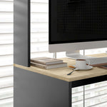 Bureau multi-rangements avec étagères, support pour unité centrale, grand bureau, 114L x 45l x 138H cm