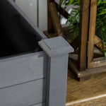 Jardinière sur Pieds Potager dim. 122,5L x 56,5l x 76H cm Inserts d'irrigation + Feutre de Drainage Bois Massif Sapin