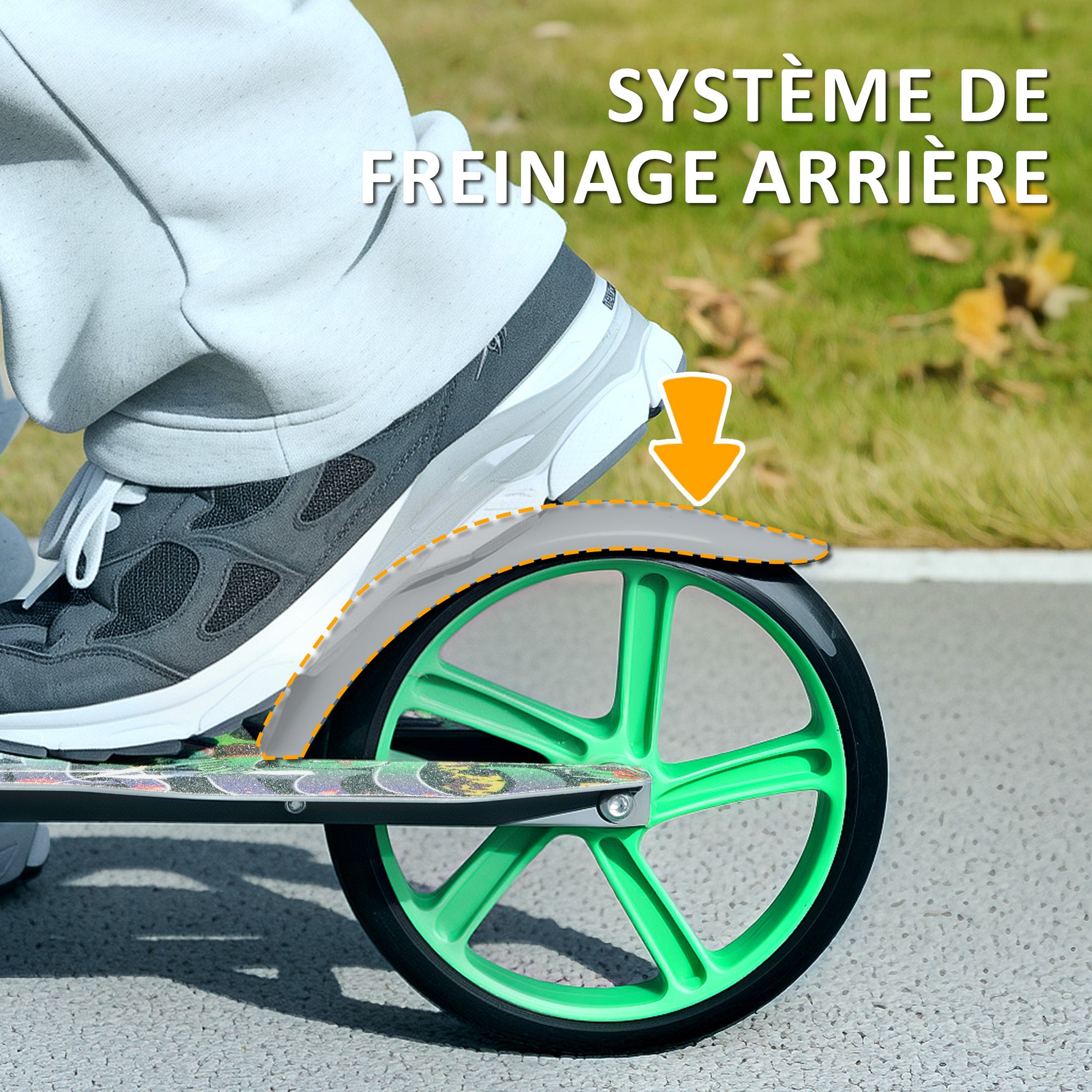 Trottinette enfants 6 à 12 ans, trottinette pliable à 2 roues, hauteur réglage, pour filles et garçons, scooter vert