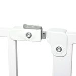 Lot de 2 barrières de sécurité pour animal longueur réglable escaliers couloirs portes sans perçage en acier ABS